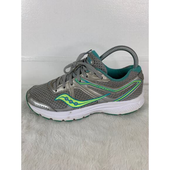 Saucony Cohesion 11 Women’s Size 6.5 Gray Teal Running Shoes S10420-11 - Picture 4 of 10